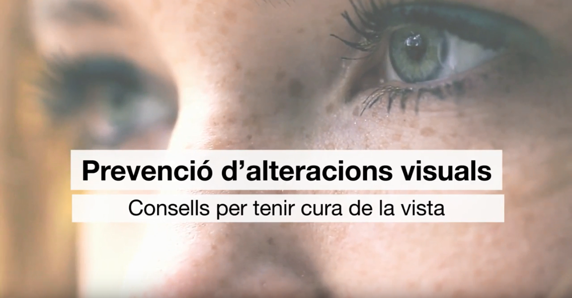 El Departament de Salut elabora una videocàpsula amb els continguts del llibre ‘Cuida la visió i aprendràs millor’